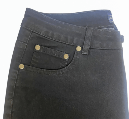 Equinox Womens Stretch Cotton Solid Denim 5-Pocket Jean