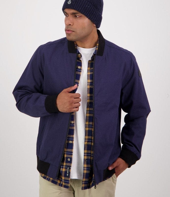 Load image into Gallery viewer, Swanndri Mens Bevan Canvas Bomber Jacket
