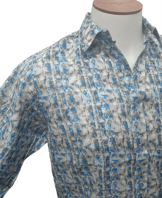 Cipollini Mens Long Sleeve Digital Printed Swiss Cotton