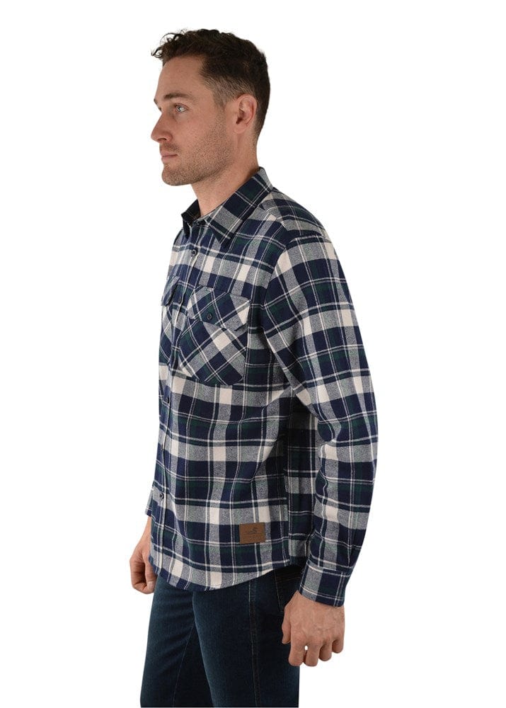 Load image into Gallery viewer, Thomas Cook Mens Renmark Thermal Chk 2-Pkt Shirt
