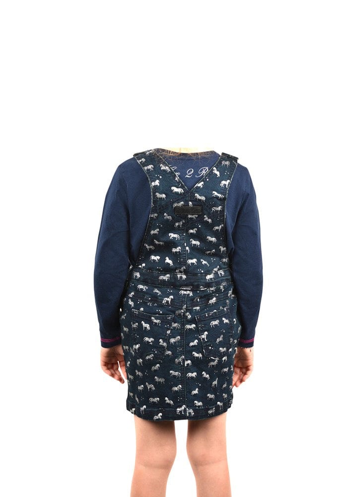 Load image into Gallery viewer, Thomas Cook Girls Star Denim Pinafore
