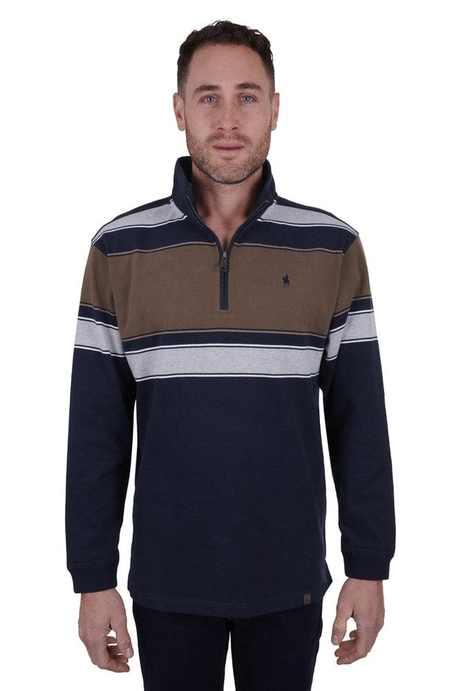 Load image into Gallery viewer, Thomas Cook Mens Jason 1/4 Zip Rugby Shirt
