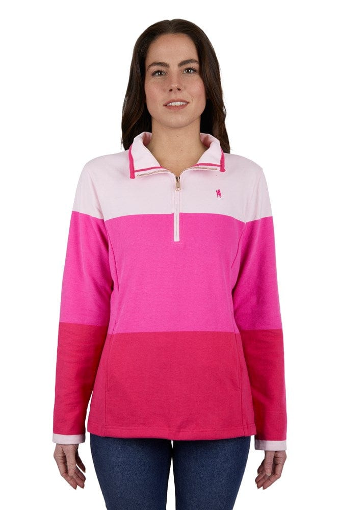 Load image into Gallery viewer, Thomas Cook Womens Jade 1/4 Zip Rugby Shirt
