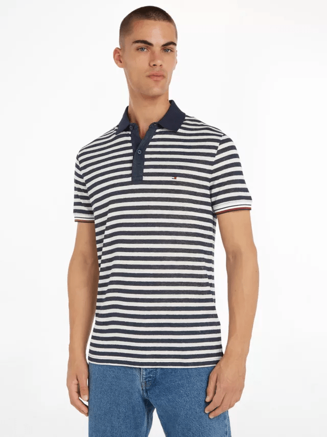 Load image into Gallery viewer, Tommy Hilfiger - Mens Striped 1985 Regular Polo
