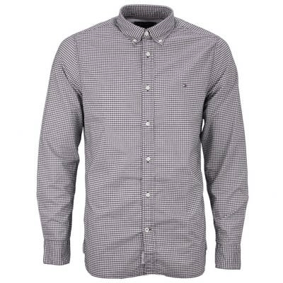 Tommy Hilfiger Mens Flex Textured Gingham Shirt