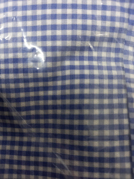 Tommy Hilfiger Mens Flex Textured Gham Shirt Ultra Blue/White