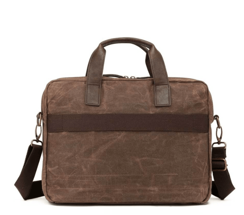 Load image into Gallery viewer, Tosca Waxed Canvas Briefcase
