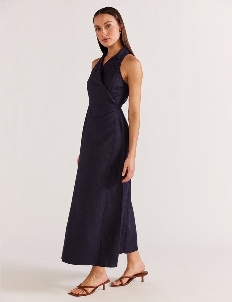 Load image into Gallery viewer, Staple The Label Jori Wrap Midi Dress
