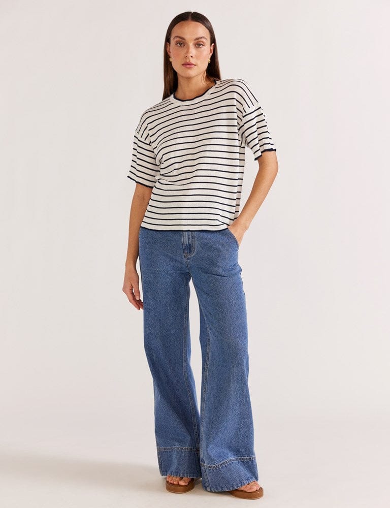 Load image into Gallery viewer, Staple The Label Gaia Stripe Boxy Tee
