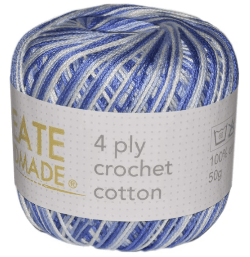 Create Handmade 4 ply Crochet Cotton