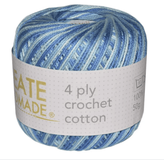 Create Handmade 4 ply Crochet Cotton