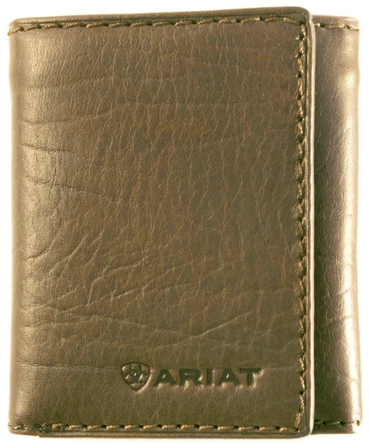 Ariat Tri-Fold Wallet -Dark Brown