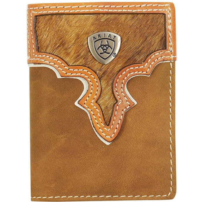 Ariat Tri-Fold Wallet - Two Toned Hair On