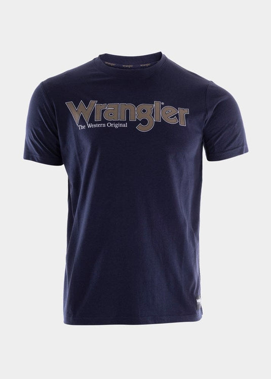 Wrangler Mens Ryder Logo Short Sleeve Tee