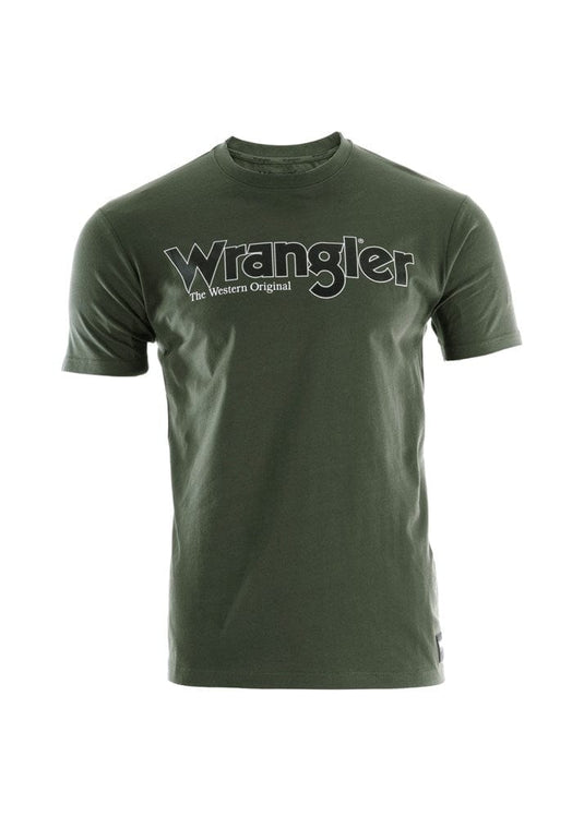 Wrangler Mens Ryder Logo Short Sleeve Tee