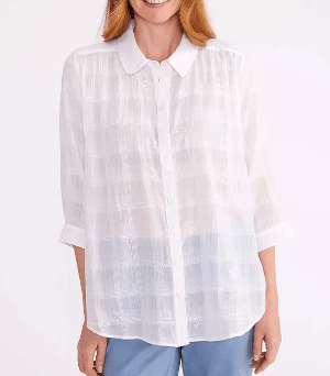 Load image into Gallery viewer, Yarra Trail Womens Flower Check Shirt
