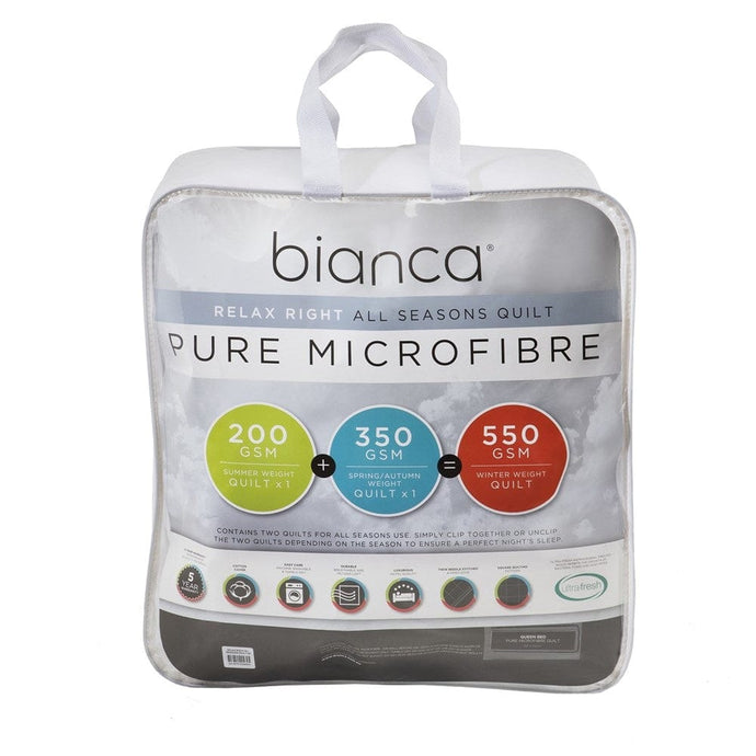 Bianca Relax Right Pure Microfibre All Seasons Quilt