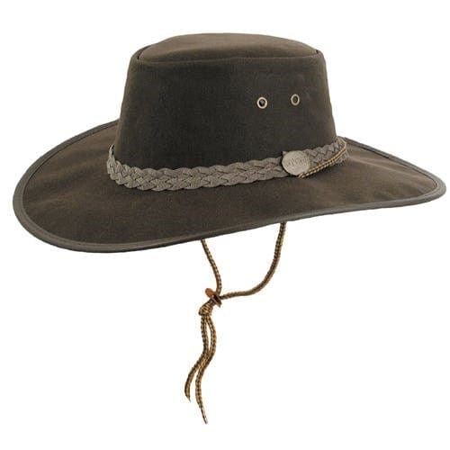Load image into Gallery viewer, Barmah Drover Oilskin Hat

