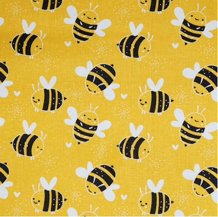Sullivans Printed Cotton Fabric - Bees