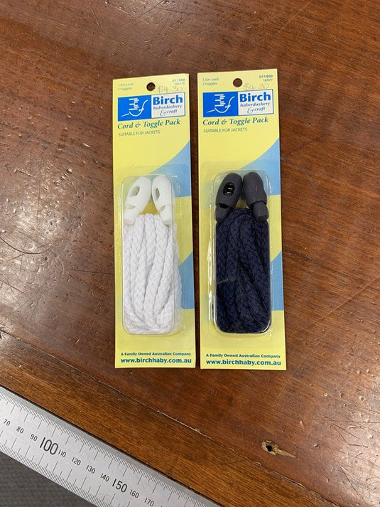 Birch Cord & Toggle Pack (2 Pack)