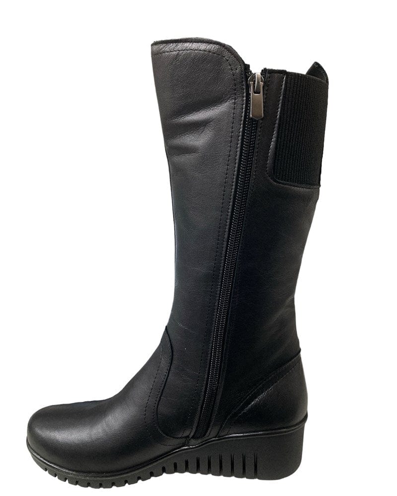 Load image into Gallery viewer, Sala Womens Foam Wedge Knee-High Boots
