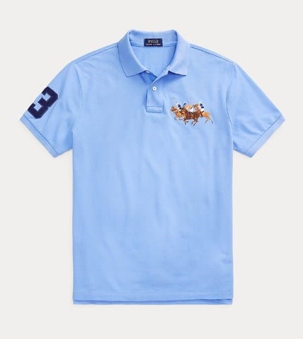 Load image into Gallery viewer, Ralph Lauren Mens Custom Slim Fit Triple-Pony Polo Shirt
