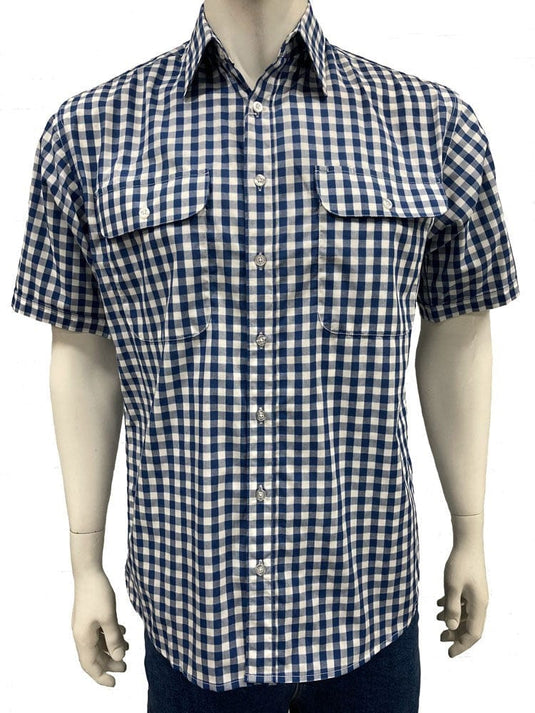Checks Polyester Cotton Regular Mens Formal Shirt