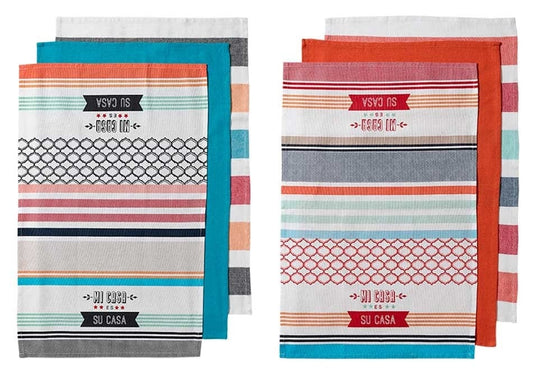 Ladelle Casa Assorted 3 Pack Kitchen Towel