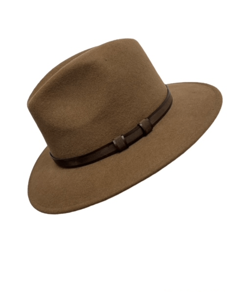 M by Flechet Mens Crushable Wool Felt Hat - Safari