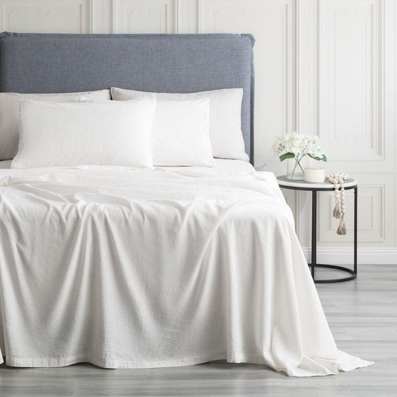 Load image into Gallery viewer, Renee Taylor Cavallo Stone Washed 100 % French Linen Sheet Set
