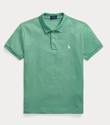 Ralph Lauren Womens Classic Fit Mesh Polo Shirt - Haven Green