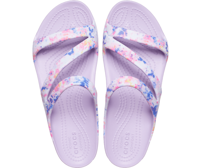 Load image into Gallery viewer, Crocs Womens Kadee II Tie Dye Graphic Sandal
