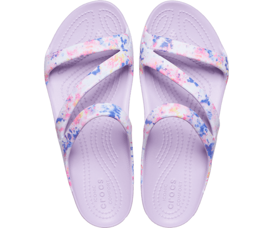 Crocs Womens Kadee II Tie Dye Graphic Sandal