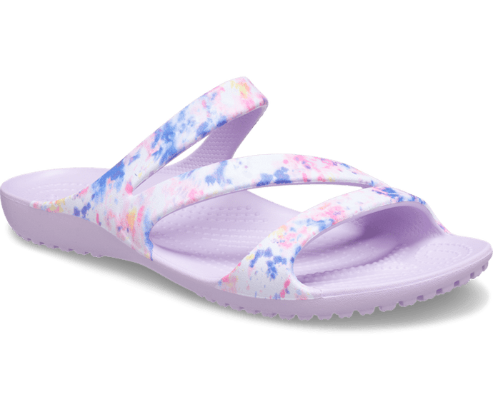 Crocs Womens Kadee II Tie Dye Graphic Sandal