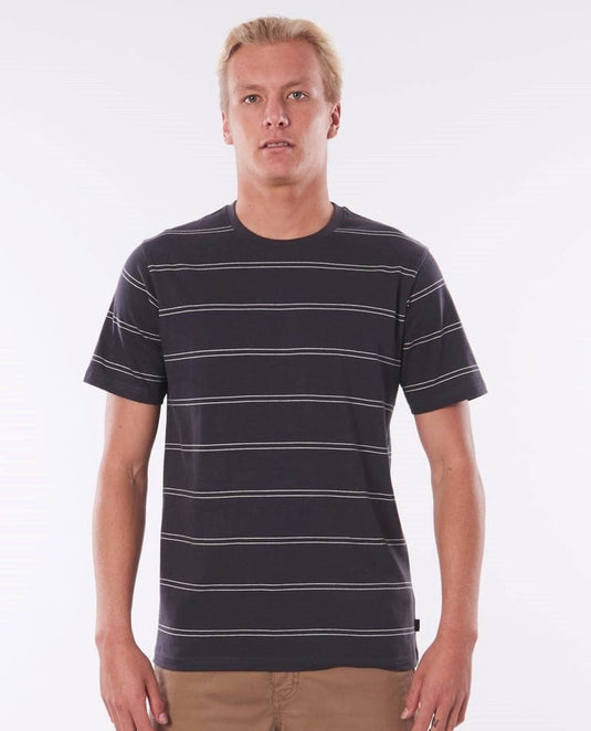 Rip Curl Mens Plain Stripe Tee