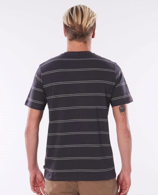 Rip Curl Mens Plain Stripe Tee