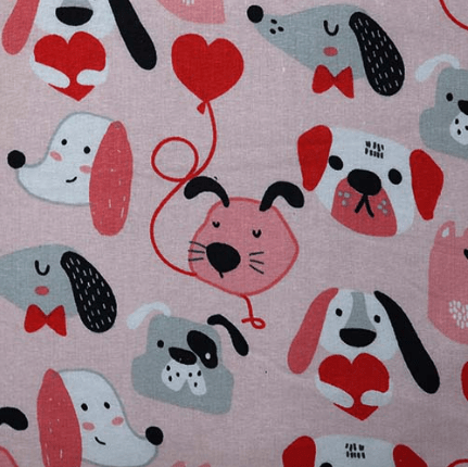 Sullivans Printed Cotton Fabric - Cute Dogs