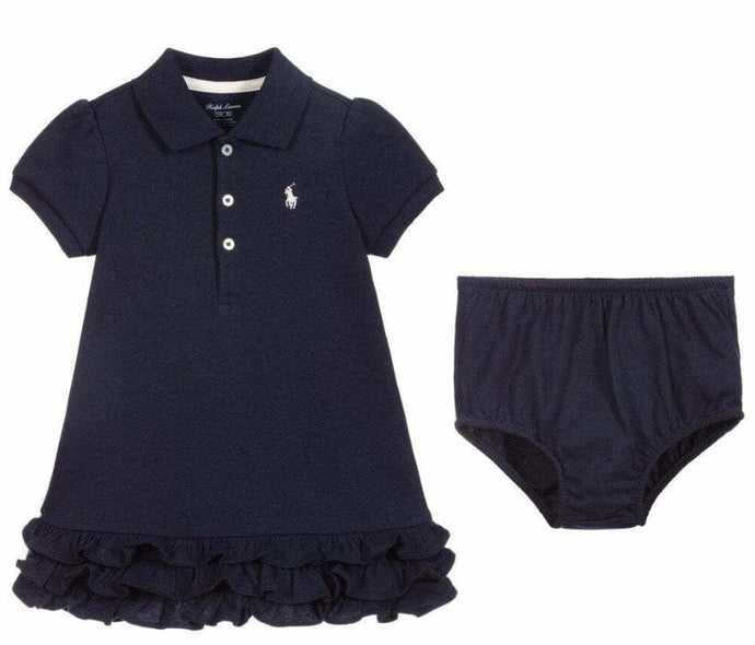 Ralph Lauren Infant Girls Knit Dress & Knit Panty