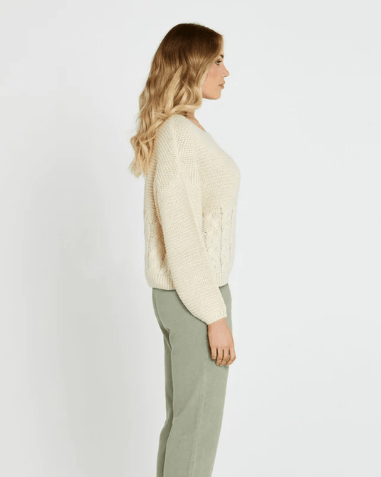 SASS Womens Erin Cable Knit Jumper