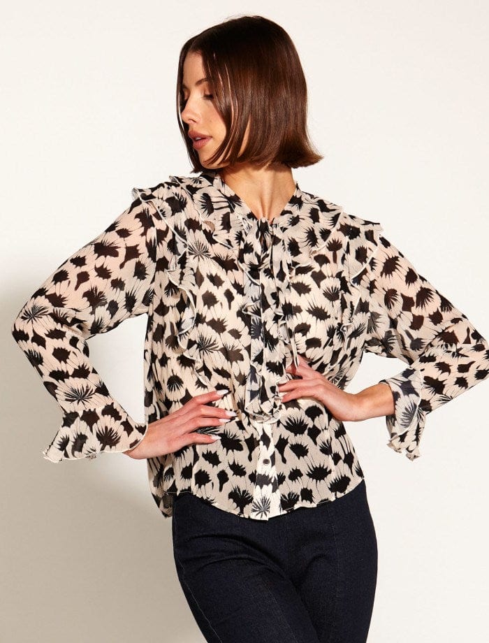 Load image into Gallery viewer, Fate &amp; Becker Fancy Like Frill Long Sleeve Blouse
