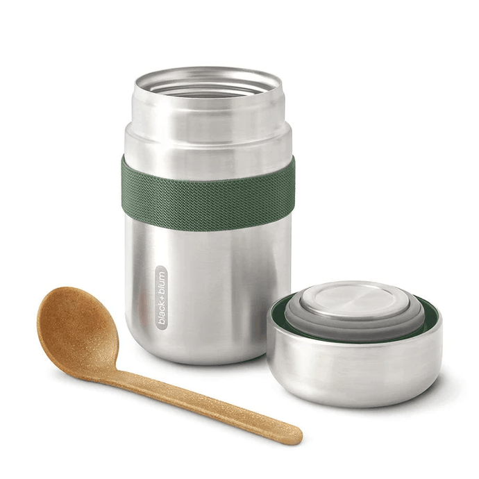 Black + Blum 400ml Stainless Steel Food Flask - Olive