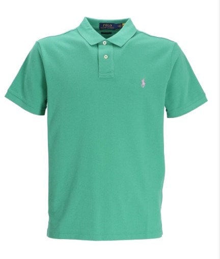 Ralph Lauren Mens Custom Slim Fit Polo Shirt - Green/Purple