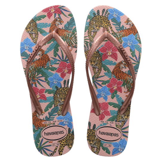 Havaianas Womens Slim Tropical Thongs
