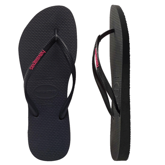 Load image into Gallery viewer, Havaianas Slim Rubber Logo Thongs
