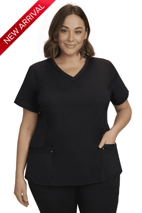 Load image into Gallery viewer, Purple Label Womens Juliet Scrub Top - Plus Size
