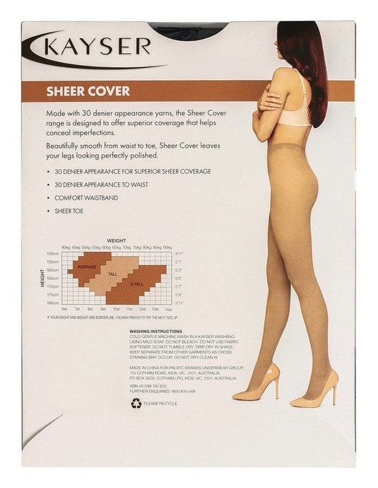 Kayser 30D Sheer Cover Pantyhose/Stockings