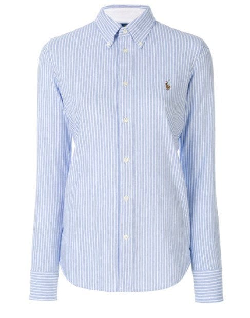 Ralph Lauren Womens Knit Oxford Shirt