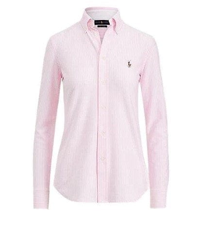 Ralph Lauren Womens Knit Oxford Shirt