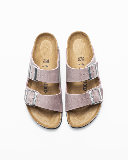Load image into Gallery viewer, Birkenstock Arizona Lavender Oiled Leather Narrow
