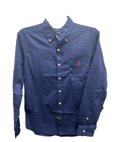 Load image into Gallery viewer, Ralph Lauren Mens Custom Fit Woven Shirt - Newport Navy

